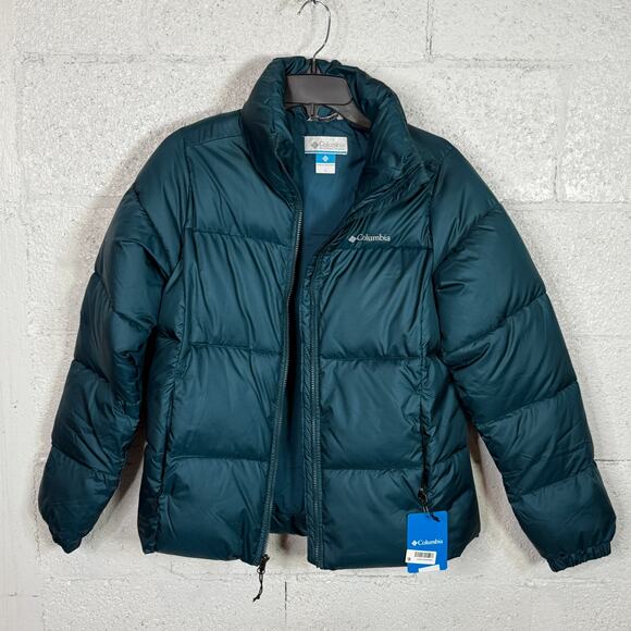 COLUMBIA Women's Puffect Colorblocked Jacket- night wave Small MSRP $180 - Picture 6 of 7